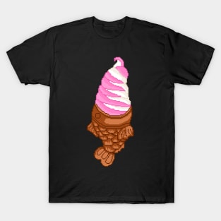 Taiyaki Ice Cream Pixel T-Shirt